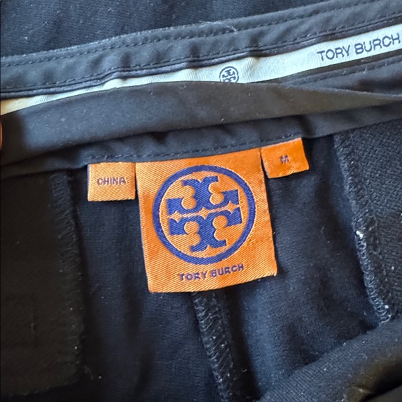 Tori Burch leather trimmed straight leg knit riding pants EUC size M (8/10) - Picture 6 of 10